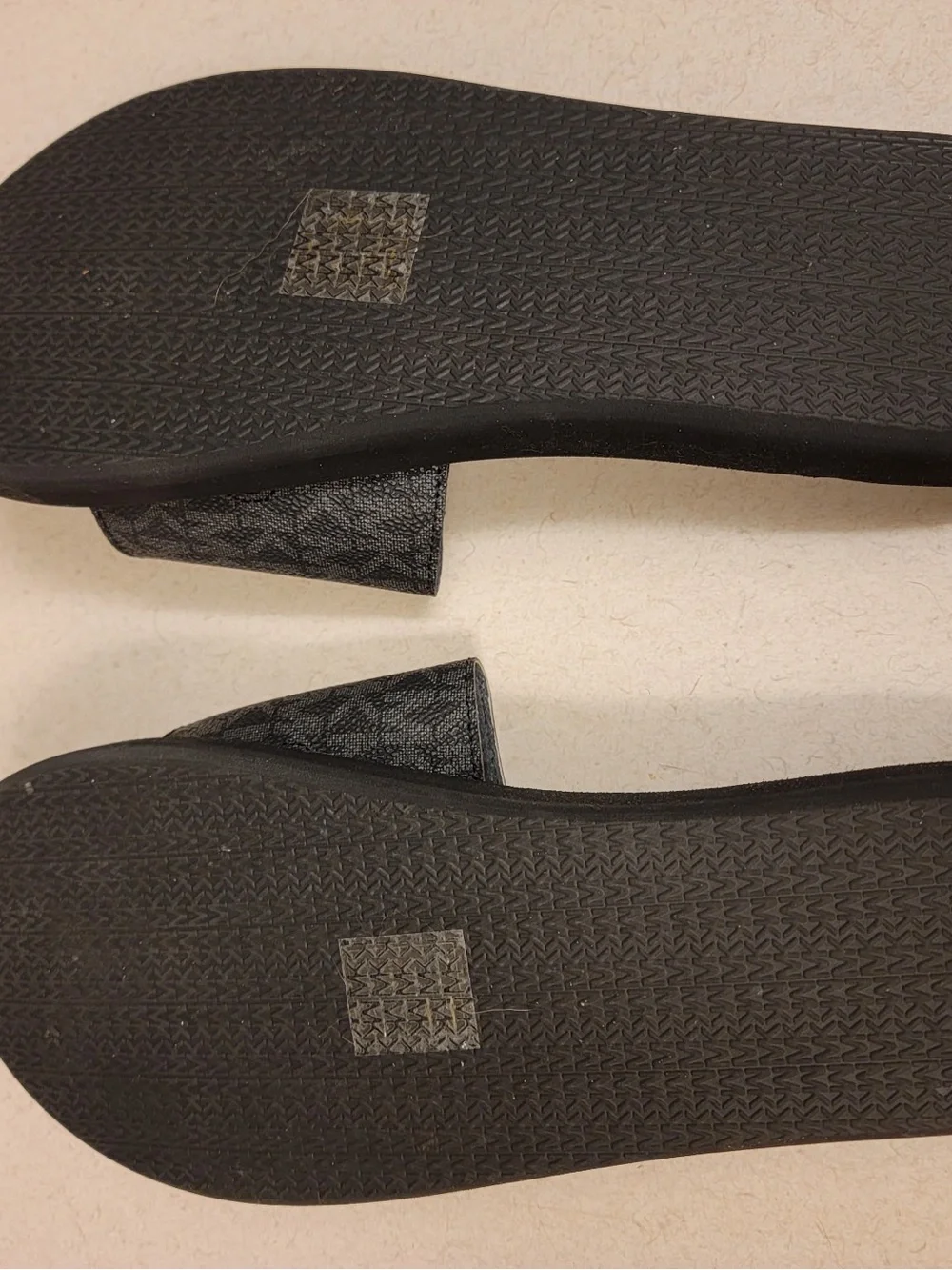Michael Kors Black MK Logo Slide Sandals